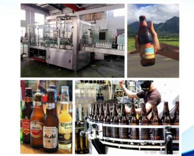 Машина «3-в-1» для розлива в стеклянные бутылки (мойка, розлив, укупорка) 